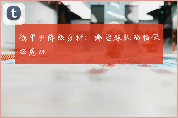 德甲升降级分析：哪些球队面临保级危机